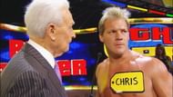 Chris Jericho and long-running Price is Right host Bob Barker on Raw.